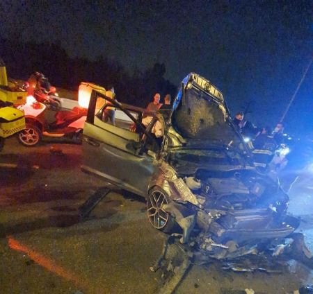 اصابة شابين بحادث طرق قرب كفرقاسم